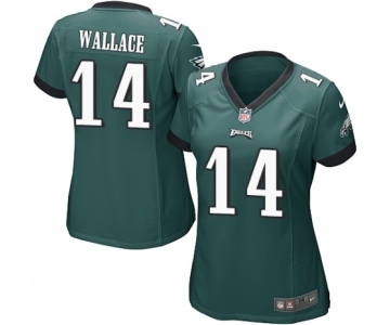 Women's Nike Philadelphia Eagles #14 Mike Wallace Game Midnight Green Team Color NFL Jersey