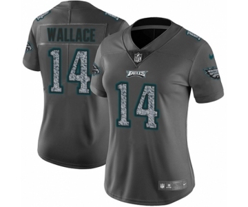 Women's Nike Philadelphia Eagles #14 Mike Wallace Gray Static Vapor Untouchable Limited NFL Jersey