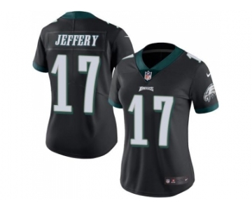 Women's Nike Philadelphia Eagles #17 Alshon Jeffery Black Stitched NFL Limited Rush Jersey