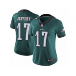 Women's Nike Philadelphia Eagles #17 Alshon Jeffery Vapor Untouchable Limited Midnight Green Team Color NFL Jersey