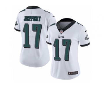 Women's Nike Philadelphia Eagles #17 Alshon Jeffery Vapor Untouchable Limited White NFL Jersey