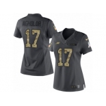 Women's Nike Philadelphia Eagles #17 Nelson Agholor Limited Black 2016 Salute to Service NFL Jersey