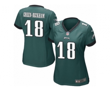 Women's Nike Philadelphia Eagles #18 Dorial Green-Beckham Game Midnight Green Team Color NFL Jersey