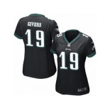 Women's Nike Philadelphia Eagles #19 Chris Givens Limited Black Alternate NFL Jersey