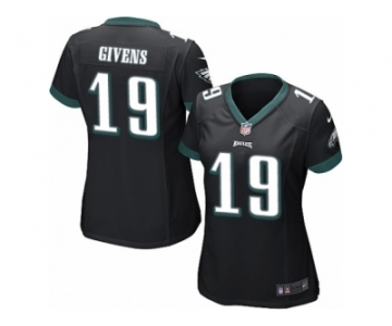 Women's Nike Philadelphia Eagles #19 Chris Givens Limited Black Alternate NFL Jersey