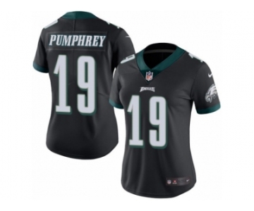 Women's Nike Philadelphia Eagles #19 Donnel Pumphrey Limited Black Rush NFL Jersey