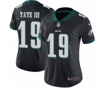 Women's Nike Philadelphia Eagles #19 Golden Tate III Black Alternate Vapor Untouchable Limited Player NFL Jersey