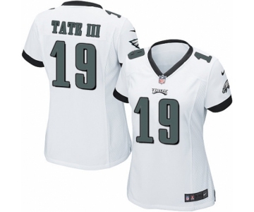 Women's Nike Philadelphia Eagles #19 Golden Tate III Game White NFL Jersey