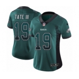 Women's Nike Philadelphia Eagles #19 Golden Tate III Limited Green Rush Drift Fashion NFL Jersey