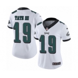 Women's Nike Philadelphia Eagles #19 Golden Tate III White Vapor Untouchable Limited Player NFL Jersey