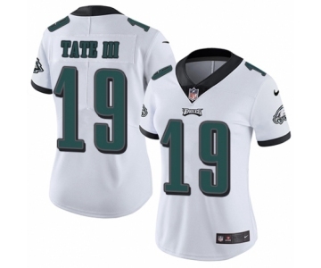 Women's Nike Philadelphia Eagles #19 Golden Tate III White Vapor Untouchable Limited Player NFL Jersey