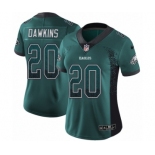 Women's Nike Philadelphia Eagles #20 Brian Dawkins Limited Green Rush Drift Fashion NFL Jersey