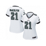 Women's Nike Philadelphia Eagles #21 Leodis McKelvin Limited White NFL Jersey