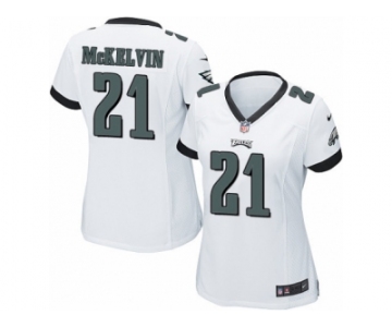 Women's Nike Philadelphia Eagles #21 Leodis McKelvin Limited White NFL Jersey