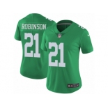 Women's Nike Philadelphia Eagles #21 Patrick Robinson Limited Green Rush NFL Jersey