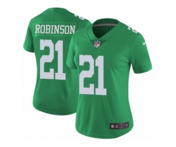 Women's Nike Philadelphia Eagles #21 Patrick Robinson Limited Green Rush NFL Jersey