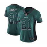 Women's Nike Philadelphia Eagles #21 Ronald Darby Limited Green Rush Drift Fashion NFL Jersey