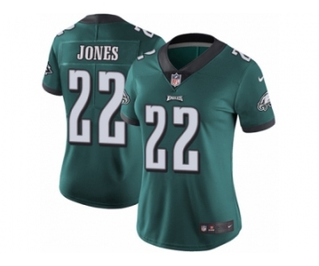 Women's Nike Philadelphia Eagles #22 Sidney Jones Vapor Untouchable Limited Midnight Green Team Color NFL Jersey