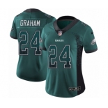 Women's Nike Philadelphia Eagles #24 Corey Graham Limited Green Rush Drift Fashion NFL Jersey