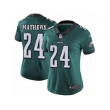 Women's Nike Philadelphia Eagles #24 Ryan Mathews Vapor Untouchable Limited Midnight Green Team Color NFL Jersey