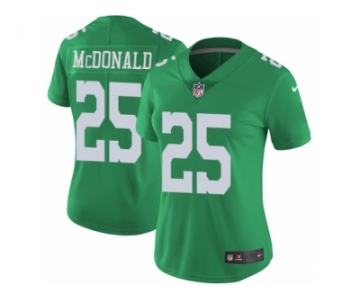 Women's Nike Philadelphia Eagles #25 Tommy McDonald Limited Green Rush NFL Jersey