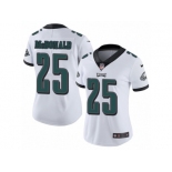 Women's Nike Philadelphia Eagles #25 Tommy McDonald Vapor Untouchable Limited White NFL Jersey