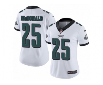 Women's Nike Philadelphia Eagles #25 Tommy McDonald Vapor Untouchable Limited White NFL Jersey