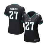 Women's Nike Philadelphia Eagles #27 Malcolm Jenkins Game Black Alternate NFL Jersey