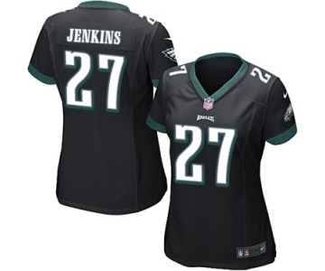 Women's Nike Philadelphia Eagles #27 Malcolm Jenkins Game Black Alternate NFL Jersey