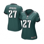 Women's Nike Philadelphia Eagles #27 Malcolm Jenkins Game Midnight Green Team Color NFL Jersey