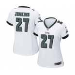 Women's Nike Philadelphia Eagles #27 Malcolm Jenkins Game White NFL Jersey