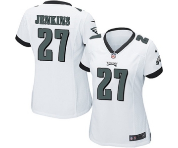 Women's Nike Philadelphia Eagles #27 Malcolm Jenkins Game White NFL Jersey