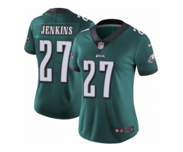 Women's Nike Philadelphia Eagles #27 Malcolm Jenkins Vapor Untouchable Limited Midnight Green Team Color NFL Jersey