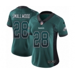 Women's Nike Philadelphia Eagles #28 Wendell Smallwood Limited Green Rush Drift Fashion NFL Jersey