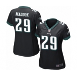 Women's Nike Philadelphia Eagles #29 Avonte Maddox Game Black Alternate NFL Jersey