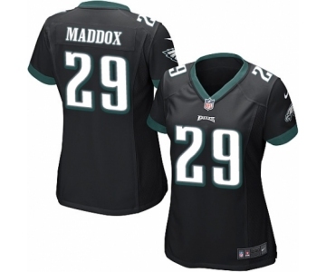 Women's Nike Philadelphia Eagles #29 Avonte Maddox Game Black Alternate NFL Jersey