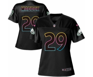 Women's Nike Philadelphia Eagles #29 Avonte Maddox Game Black Fashion NFL Jersey