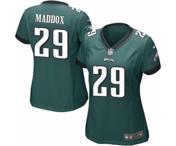 Women's Nike Philadelphia Eagles #29 Avonte Maddox Game Midnight Green Team Color NFL Jersey