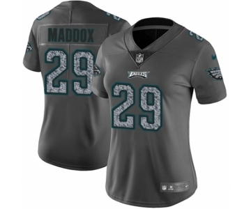 Women's Nike Philadelphia Eagles #29 Avonte Maddox Gray Static Vapor Untouchable Limited NFL Jersey