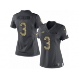 Women's Nike Philadelphia Eagles #3 Matt McGloin Limited Black 2016 Salute to Service NFL Jersey