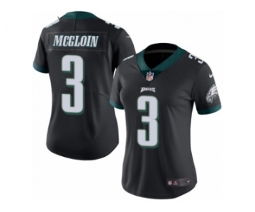 Women's Nike Philadelphia Eagles #3 Matt McGloin Limited Black Rush NFL Jersey