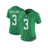 Women's Nike Philadelphia Eagles #3 Matt McGloin Limited Green Rush NFL Jersey