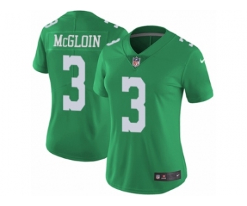 Women's Nike Philadelphia Eagles #3 Matt McGloin Limited Green Rush NFL Jersey