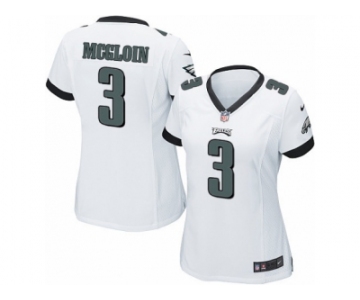 Women's Nike Philadelphia Eagles #3 Matt McGloin Limited White NFL Jersey