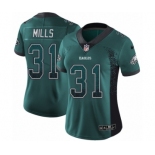 Women's Nike Philadelphia Eagles #31 Jalen Mills Limited Green Rush Drift Fashion NFL Jersey