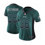 Women's Nike Philadelphia Eagles #36 Brian Westbrook Limited Green Rush Drift Fashion NFL Jersey