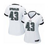 Women's Nike Philadelphia Eagles #43 Darren Sproles Game White NFL Jersey