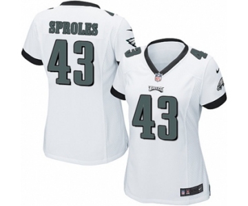 Women's Nike Philadelphia Eagles #43 Darren Sproles Game White NFL Jersey