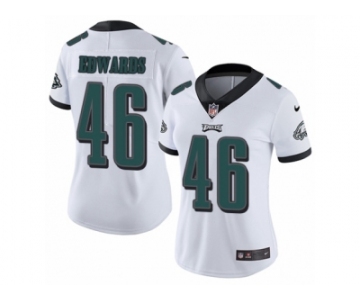 Women's Nike Philadelphia Eagles #46 Herman Edwards Vapor Untouchable Limited White NFL Jersey