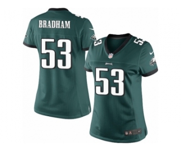 Women's Nike Philadelphia Eagles #53 Nigel Bradham Limited Midnight Green Team Color NFL Jersey